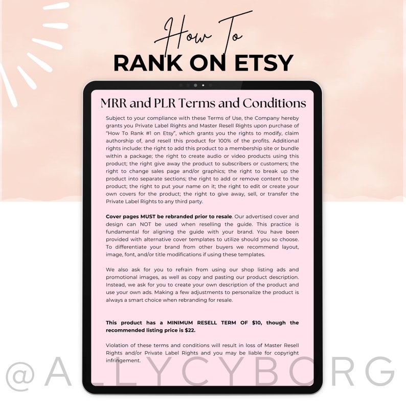 how to sell on etsy guide, ranking on etsy best sellers. pinterest guide for passive profit passive income make money online. Etsy ebook with master resell rights mrr private label rights plr. done-for-you digital product to resell financial freedom