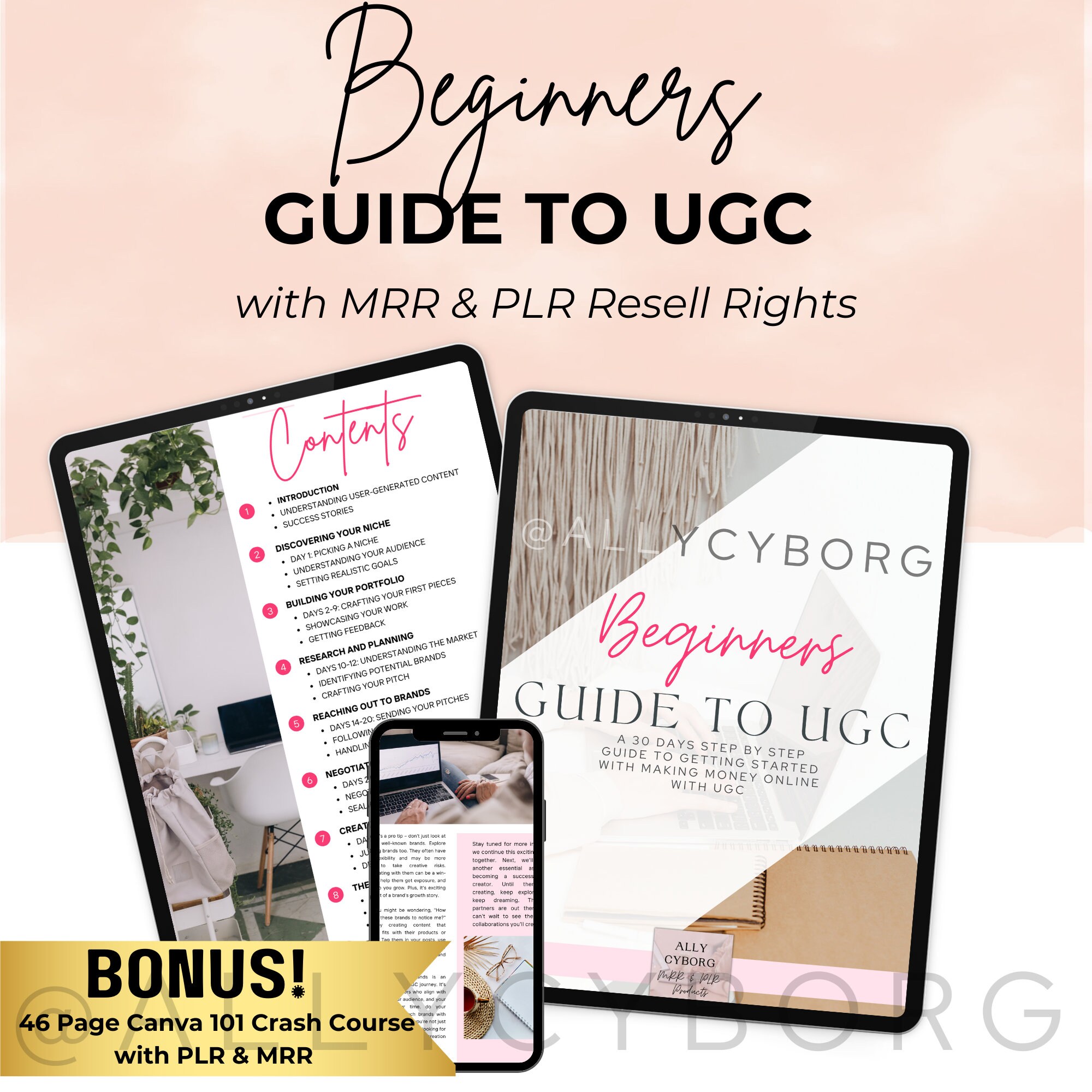 Free Ugc Guide.pdf Beginners Guide to UGC Success Guide With Master Resell Rights MRR and ...