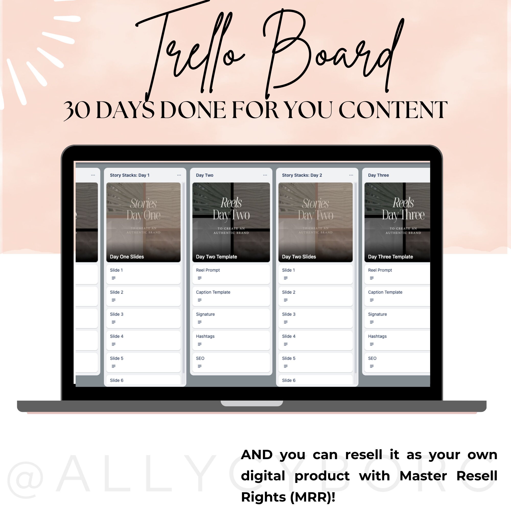 30 Days Done for You Instagram Caption and Content With Master Resell ...