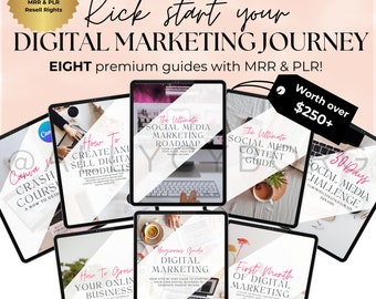 Done for you Starter Digital Marketing Guide Bundle w/ Master Resell Rights MRR and Private Label Rights PLR Passive Profit Guides To Resell