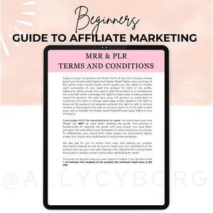 Beginners Guide to Affiliate Marketing With Master Resell Rights MRR ...