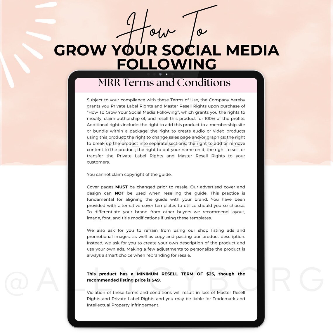 How to Grow Your Social Media Following With Master Resell Rights MRR ...