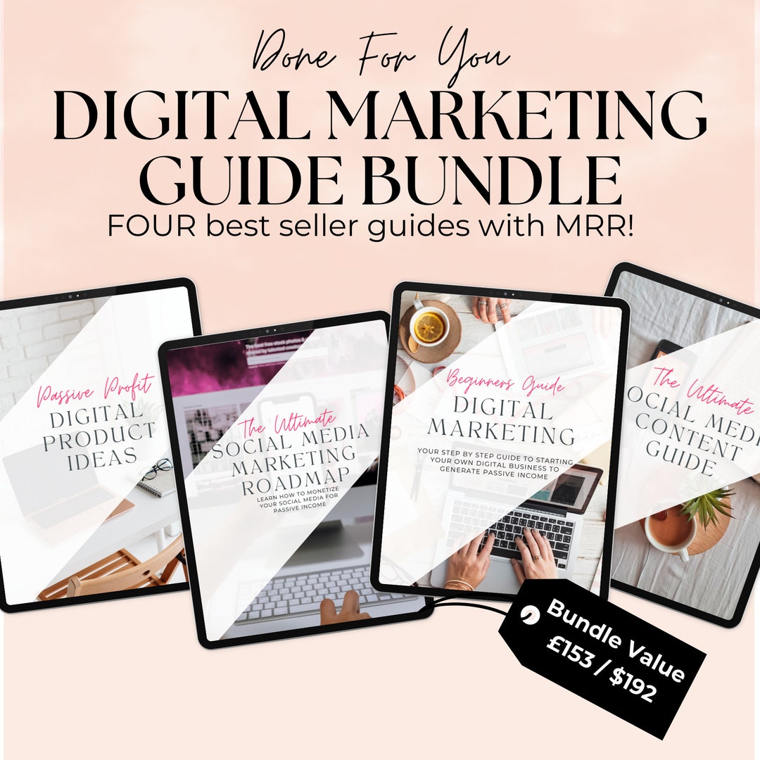 Done for You Digital Marketing Guide Bundle With Master Resell Rights ...