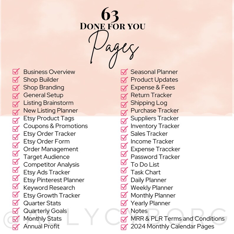 Etsy Shop Planner With Master Resell Rights MRR & Private Label Rights ...