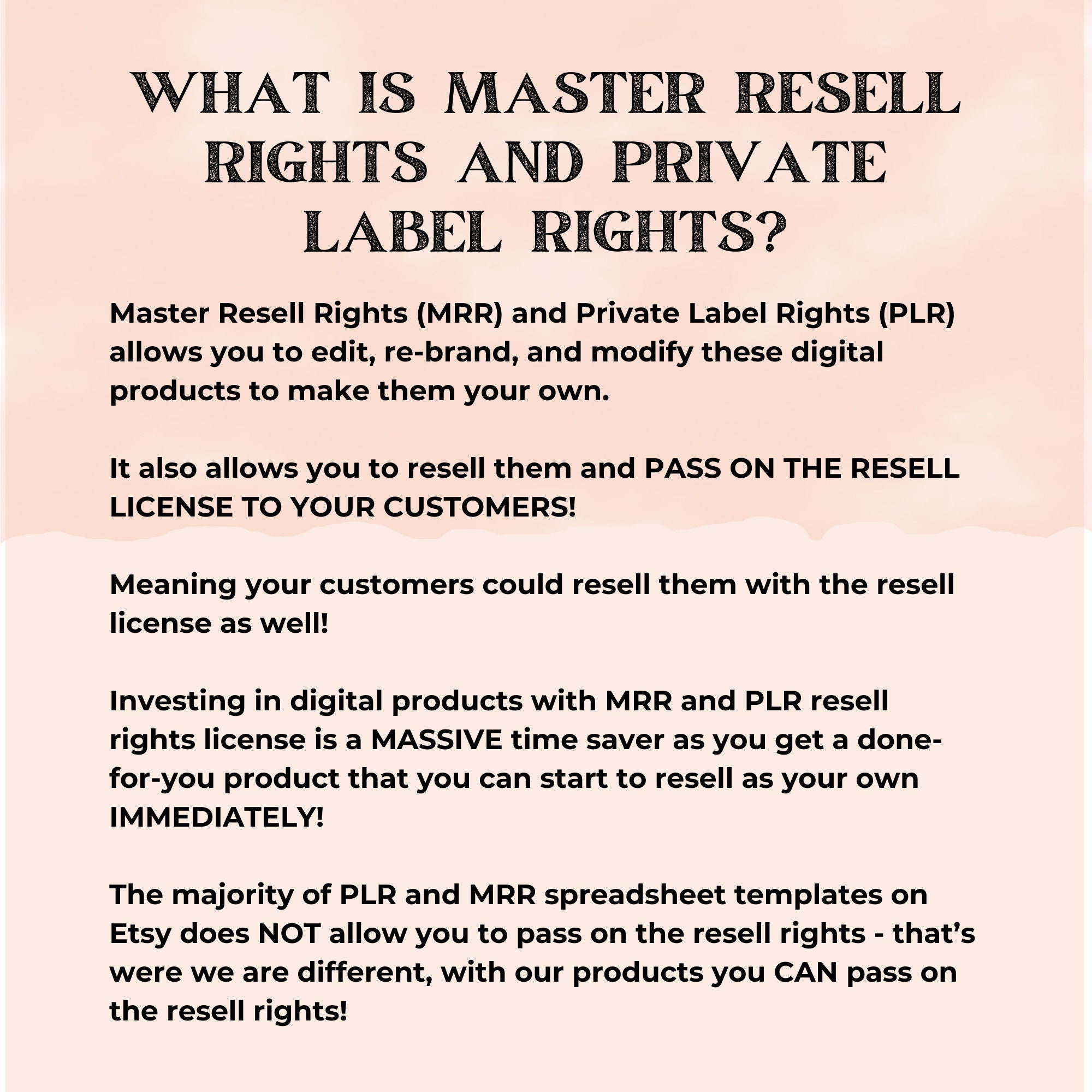 Resell Rights Sample PLR & MRR Budget Spreadsheets Bundle for Google Sheets Master Resell ...