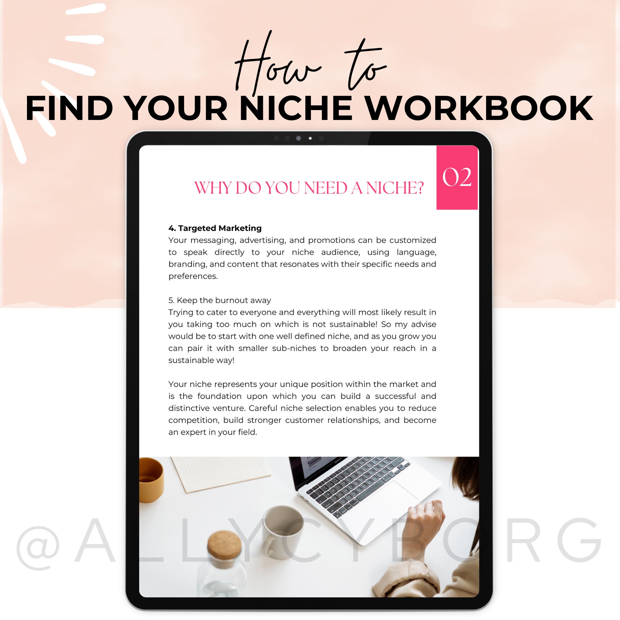 How to Find Your Niche Workbook With Master Resell Rights MRR & Private ...
