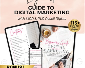 Done For You Digital Marketing Guide w/ Master Resell Rights MRR & Private Label Rights PLR Done-For-You Digital Marketing eBook To Resell