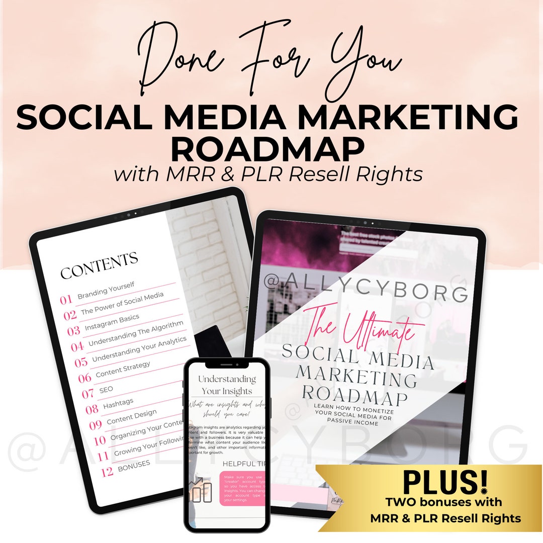 Social Media Marketing Blueprint With Master Resell Rights MRR PLR ...