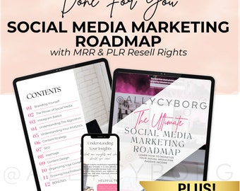 Social Media Marketing Blueprint with Master Resell Rights MRR PLR Private Label Rights DFY Instagram eBook To Resell For Passive Income