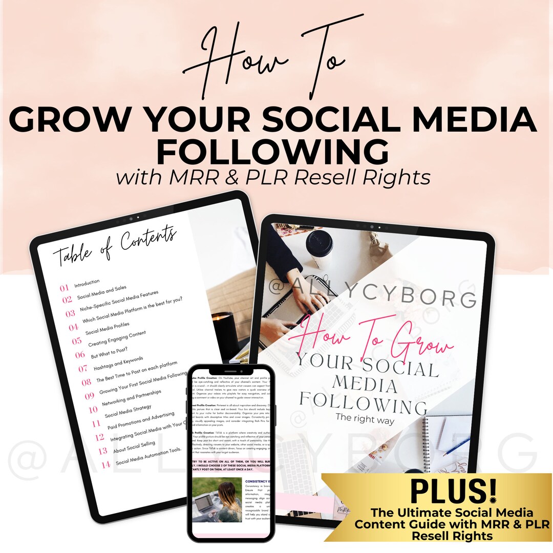 How to Grow Your Social Media Following With Master Resell Rights MRR ...