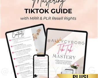 Done for you Tiktok Mastery Guide Digital Marketing Guide with Master Resell Rights MRR Done For You Private Label Rights DFY Digital