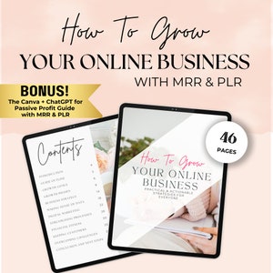 How To Grow Your Online Business eBook with Master Resell Rights MRR & Private Label Rights PLR Done-For-You plr product Digital Marketing