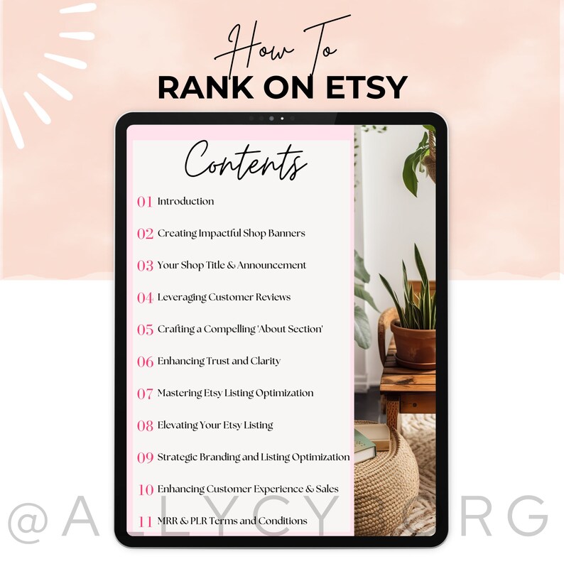how to sell on etsy guide, ranking on etsy best sellers. pinterest guide for passive profit passive income make money online. Etsy ebook with master resell rights mrr private label rights plr. done-for-you digital product to resell financial freedom