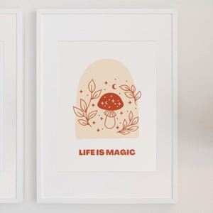 Het leven is Magic Boho Paddo Digital Art Print
