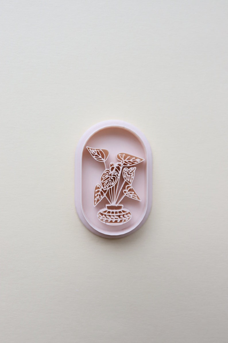 TULIP ANTHURIUM EMBOSSED, Clay Cutter, Embossed Cutters, Plant Cutters