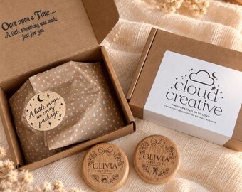 Personalised Wooden Keepsake Box | First Tooth & Hair, Custom Name | cristerning gift | baby shower gift