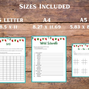 Christmas Games Printable, Games Bundle - Etsy