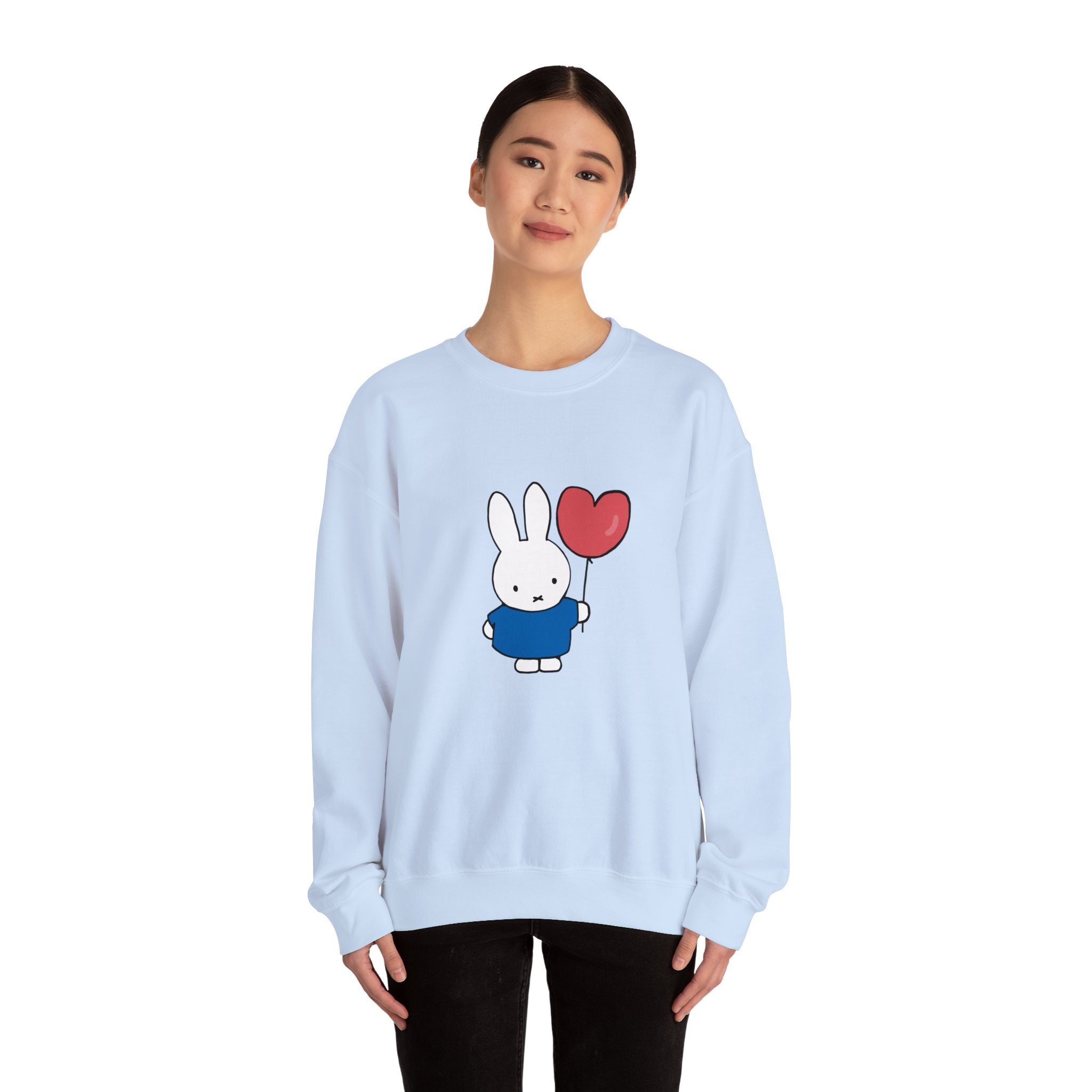 Miffy Heart Balloon Miffy Sweatshirt Unisex Heavy Blend Crewneck ...