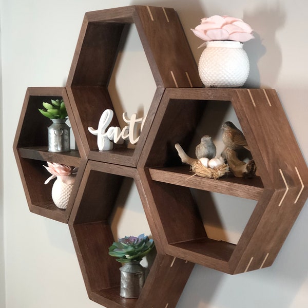 Hexagon Shelves Etsy
