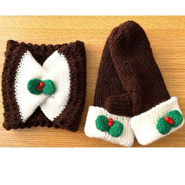 Christmas Pudding Set pattern Addi 46/22/Sentro 48/22 Circular Knitting Machine