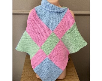 2-3 years poncho Pattern Addi 22-46 / Sentro 22-48 circular Knitting Machines