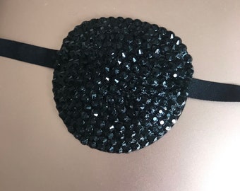 Medical Eye Patch Black Sparkle