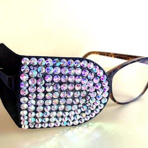 Over Glasses Sparkly Eye Patch Large