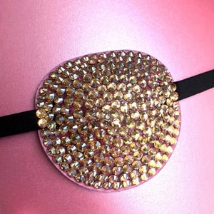 Medical Eye Patch Rose Gold Sparkle