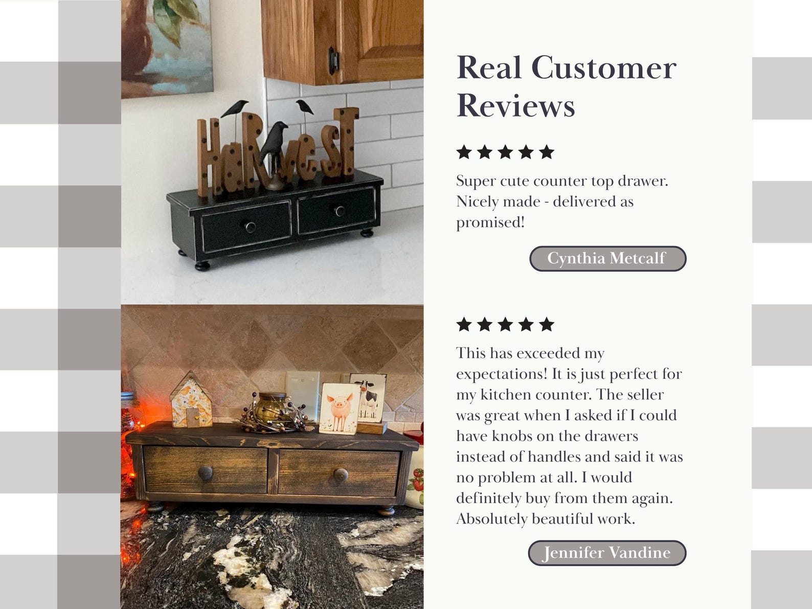 Primitive Farmhouse Countertop Kitchen Storage Cabinet |rustic Kitchen ...