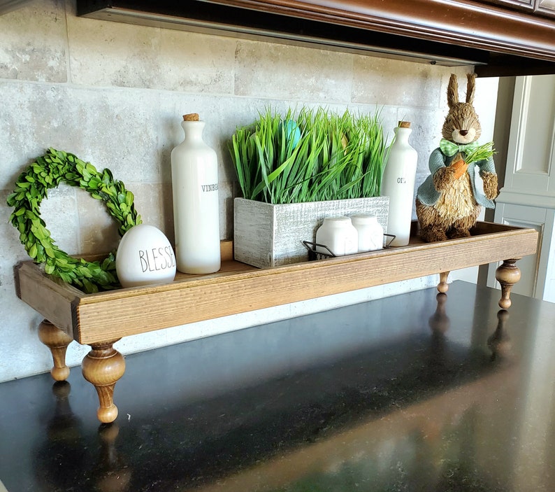 Extra Long Tray Long Wooden Tray French Country Riser Wood Etsy