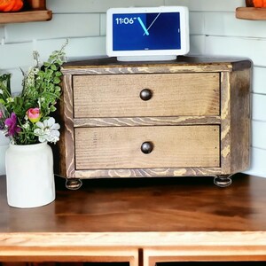 Rustic CORNER cabinet countertop cabinet black kitchen decor modern farmhouse kitchen decor kitchen counter kitchen Christmas gift for mom