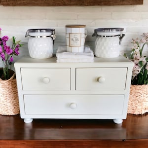 Kitchen Countertop Decor Storage Cabinet Kitchen Organizer Tea Box Farmhouse Countertop Organizer with drawers Rustic Kitchen Cabinet
