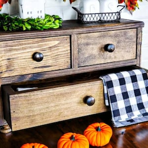 Countertop Cabinet Farmhouse Kitchen Decor Primitive Christmas Gift Rustic Home decor pieces k cup storage cabinet tea storage box