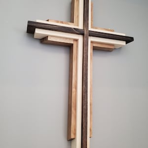 Rustic wood cross for Easter wall decor Christian home decor gift Faith wall decorative cross for the wall Rustic Christian Decor wood decor