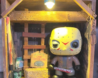 Friday the 13th Diorama: Camp Crystal Lake LED Display (Funko Pop NOT Included)