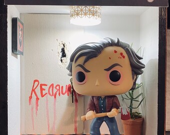 The Shining Diorama: LED Lit Horror Movie Display (Funko Pop NOT Included)