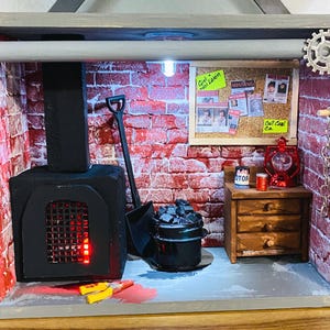 Freddy Krueger's Boiler Room Diorama with LED Lights (Funko Pop NOT Included) image 1