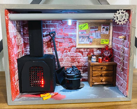 Freddy Krueger's Boiler Room Diorama with LED Lights (Funko Pop NOT Included)