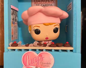 I Love Lucy Chocolate Factory Diorama (Funko Pop NOT Included)