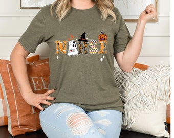 Halloween Nurse Shirt, Nurse Shirt, Nurse Gift, Halloween Shirt, Spooky Nurse Shirt, Nursing Student Shirt, Nursing Tee