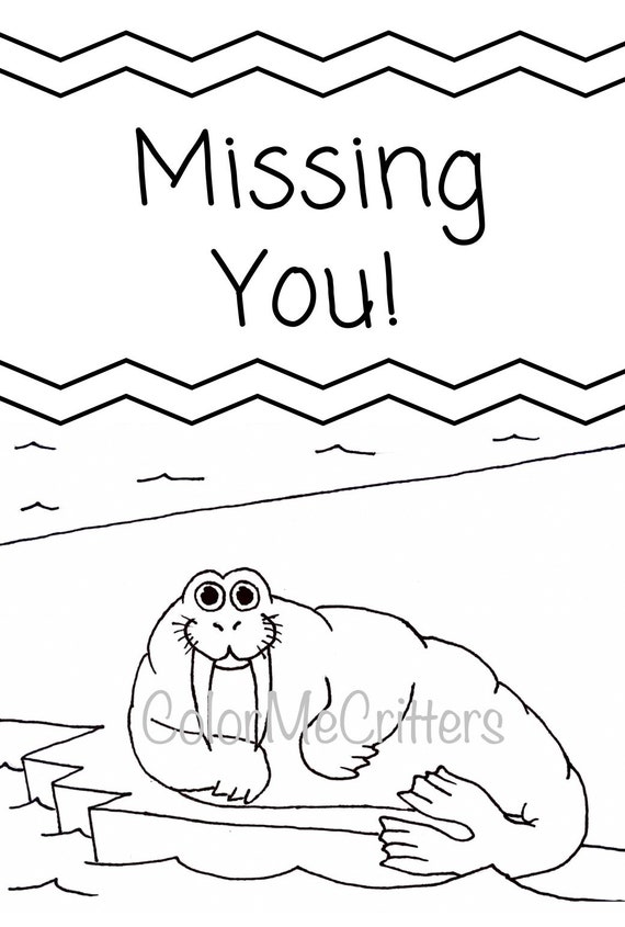 Missing You Coloring Pages