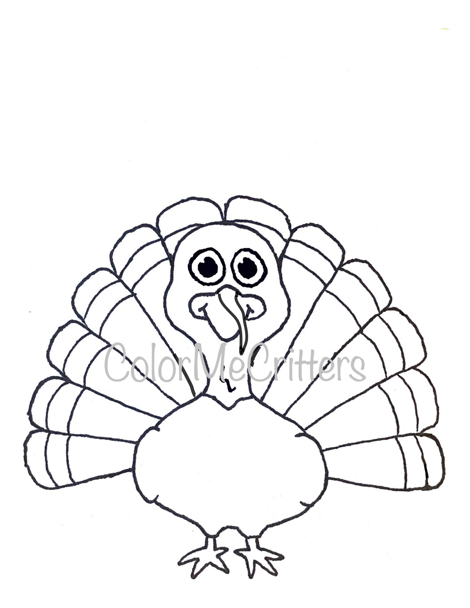 Thanksgiving Turkey Drawing For Kids