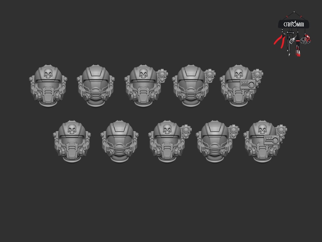 Space Trooper Heads - Elite type 3 Conversion Bits x 10