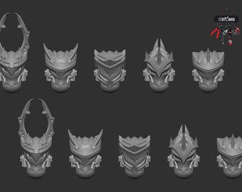 Emerald Dragoon Helmet type 1 Conversion Bits (x10)