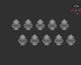 Knight Marine Helmet type 2 Conversion Bits (x10)