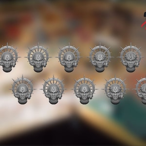 Crimson Raiders Death Mask type 1 Helmets x10