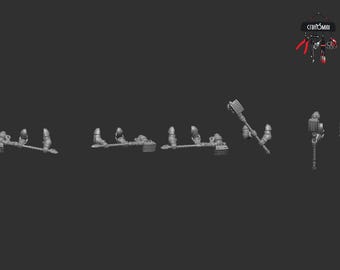 Puntas de conversión para martillo de potencia tipo 2 de Knight Marine (x5)