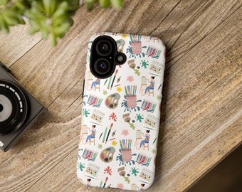 Art Lovers I-Phone Case, Cute Literary Gift, Reading Appreciation, Cozy Home Decor, Personalized Tech Accessory