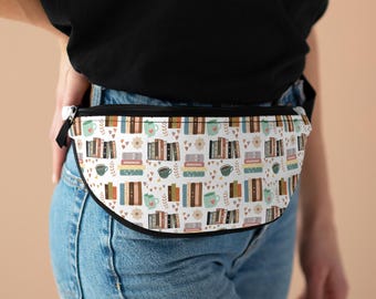 Cozy Book Lover Fanny Pack: Perfect for Readers, Festivals, Travel, Gifts for Bookworms