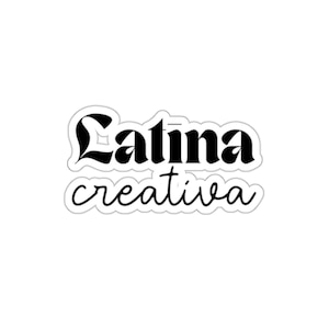 Latina Empowerment Die-Cut Sticker for Creative Women, Laptop Decal, Water Bottle Label, Car Bumper Sticker, Phone Case Decoration, Latinx